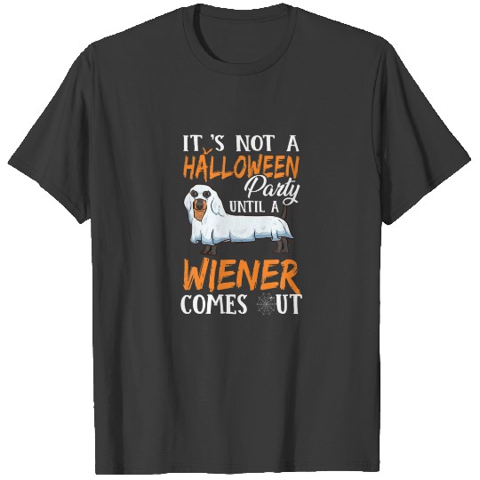 Funny Dachshund Halloween Weiner Costume Dogs Love T-shirt