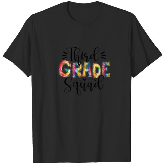 Discover Third Grade Squad Tie Dye 3Rd Grade Teacher Back T T-shirt