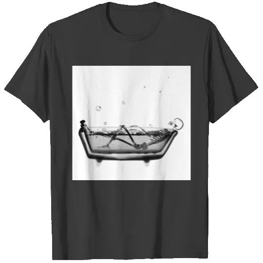 X-Ray Vision Skeleton in Bath Tub Sleeveless T-shirt