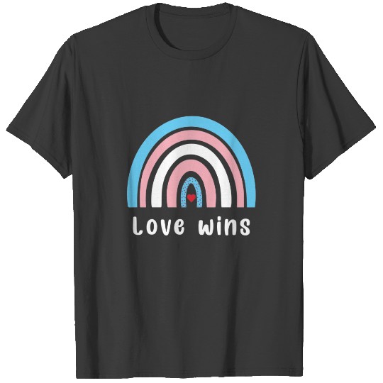 Love Wins LGBTQ Transgender Pride Rainbow T-shirt