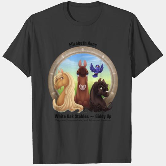 Horse and Pony Illustration T-shirt