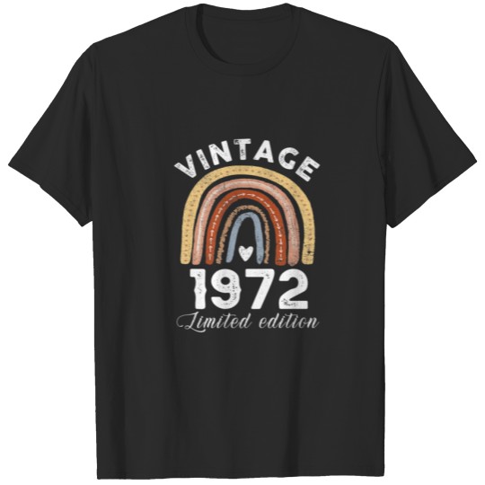 Discover Vintage 1972 50 Year Old Gifts 50Th Birthday T-shirt