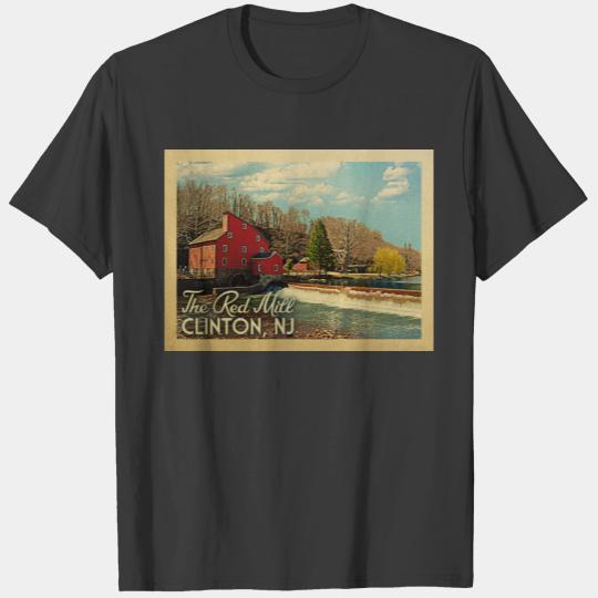 The Red Mill Clinton New Jersey Vintage Travel T-shirt