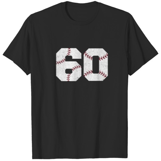 Vintage 60Th Birthday 1962 Baseball 60 Years Old M T-shirt
