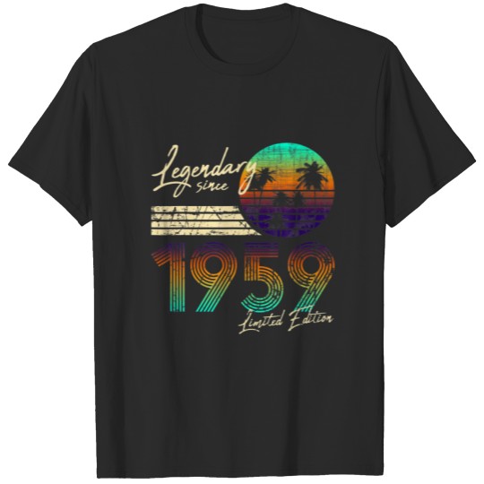Discover 62Nd Birthday Gift Legendary Since 1959 T-shirt