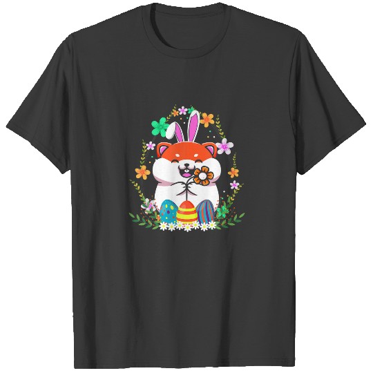 Discover Hamster With Rabbit Ears Easter Bunny Colourful Eg T-shirt