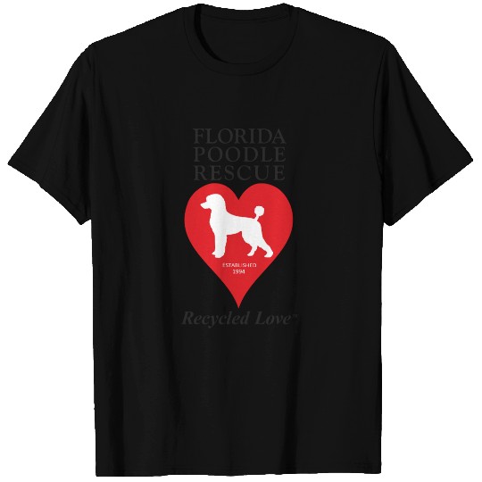 Florida Poodle Rescue women's zip-front T-shirt