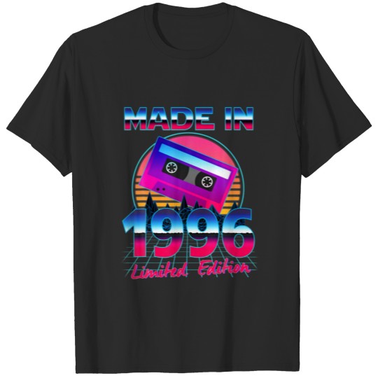 Discover Retro Vintage Made In 1996 25Th Birthday 25 Years T-shirt