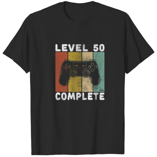 Mens Mens 50Th Birthday Men Gaming T Level 50 Comp T-shirt