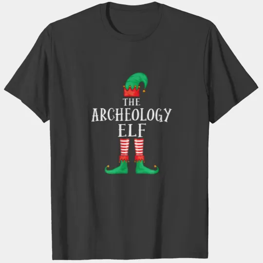 The Archeology Elf Matching Family Group Christmas T-shirt
