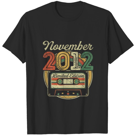 Discover Retro November 2012 Cassette Tape 9Th Birthday Dec T-shirt