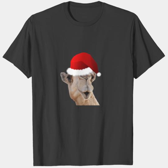 Hump Day Camel Santa Claus Hat T-shirt
