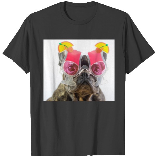 Getty Images | Dog With Cocktail Glasses T-shirt