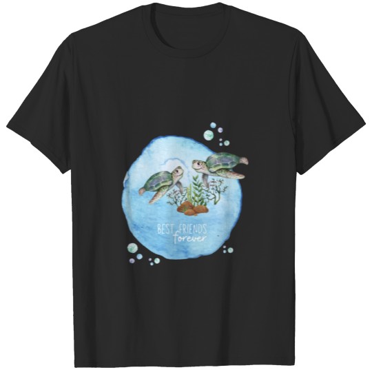 Discover Sea Turtles BFFs - Personalized Best Friends Gifts T-shirt