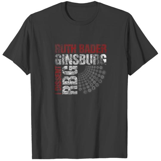 Ruth Bader Ginsburg RBG I Dissent Collar T-shirt