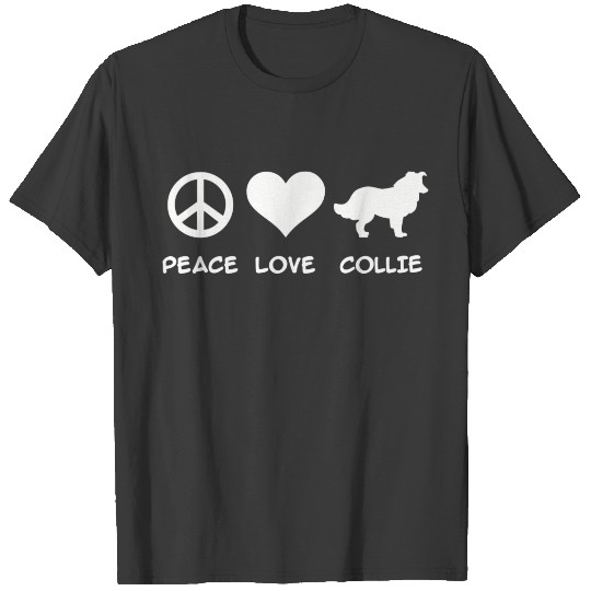 Discover Peace, Love, Collie T-shirt