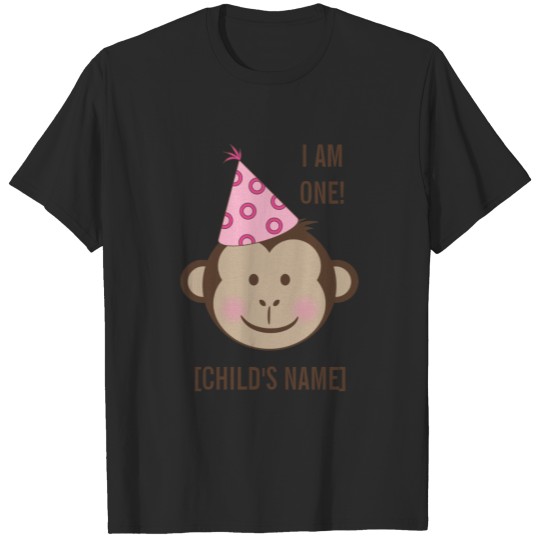 Birthday Girl Monkey Face T-shirt