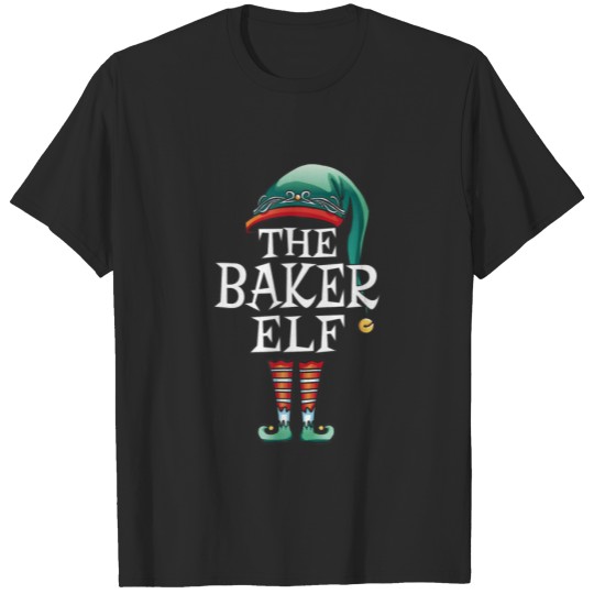 Discover The Baker Elf Matching Family Christmas Party Paja T-shirt