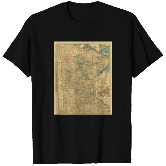 Minnesota road map T-shirt