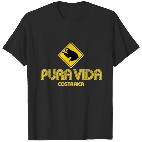 Discover Costa Rica Sloth Crossing Pura Vida T-shirt