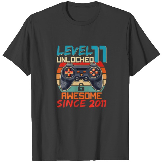 Level 11 Unlocked Vintage Awesome 2011 Video Game T-shirt
