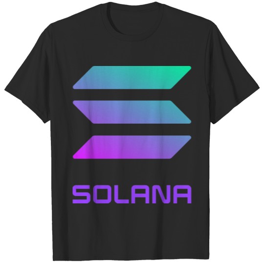 Discover Solana Logo w/Text Below T-shirt
