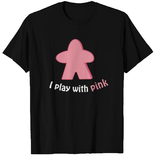 Pink Board Game Player Meeple T-shirt