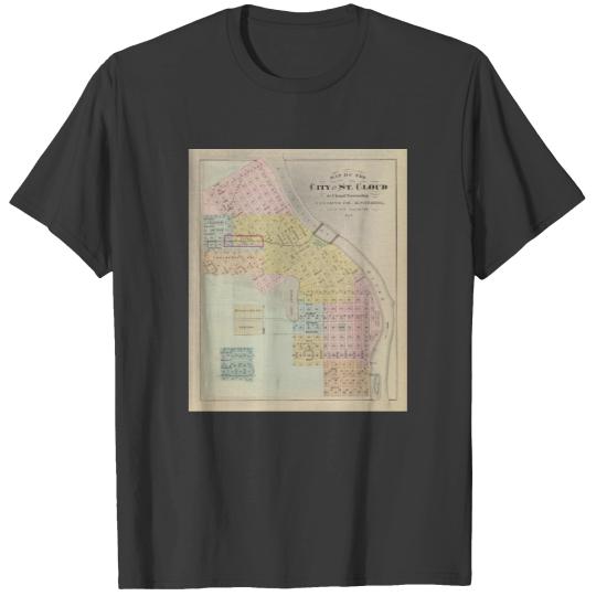 Map of the City of St. Cloud, Minnesota T-shirt