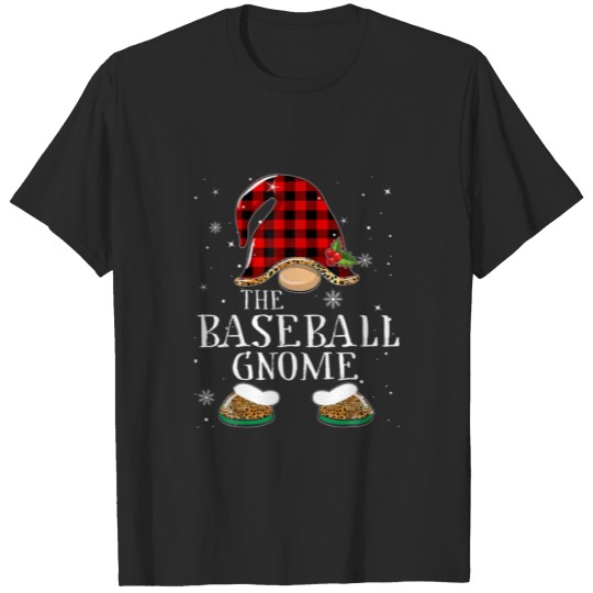 Discover Baseball Gnome Buffalo Plaid Matching Family Chris T-shirt