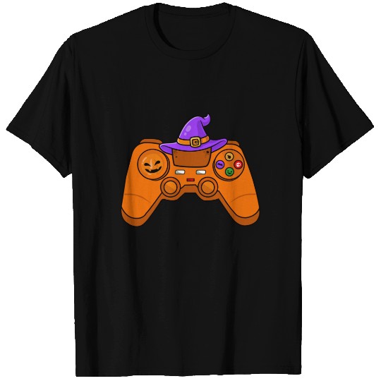 Halloween pumpkin video game controller costume T-shirt