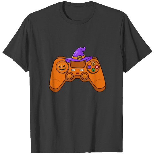 Halloween pumpkin video game controller costume T-shirt