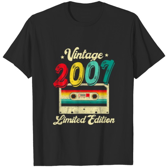 Discover 15 Years Old Vintage 2007 Cassette Tape 15Th Birth T-shirt