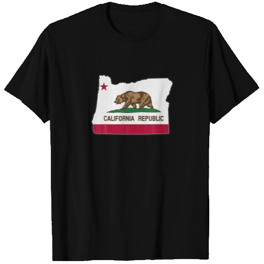 OREGON STATE MAP CALIFORNIA CA Flag Roots Men Wome T-shirt