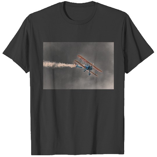 Stearman Pt-13d Double Decker Aircraft Fly T-shirt