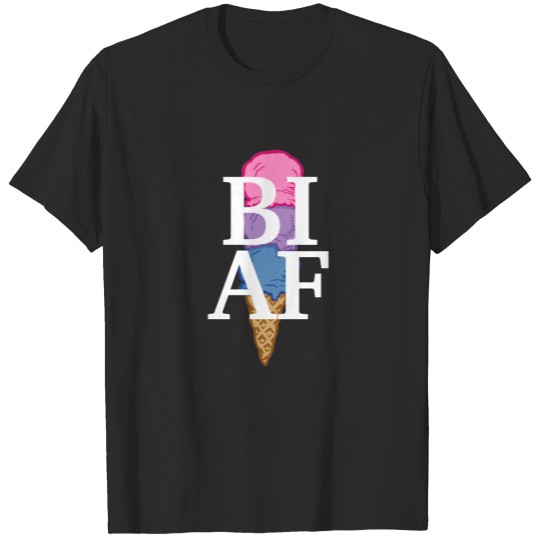Customizable Bi Pride Flag Ice Cream / Sorbet. T-shirt
