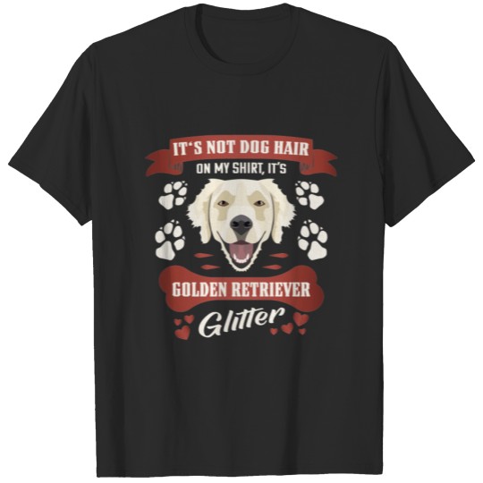 Golden Retriever Dog Hair Glitter Plus Size T-shirt