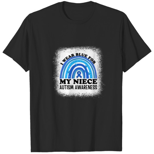 Discover I Wear Blue For My Niece Autism Awareness Aunt Aun T-shirt