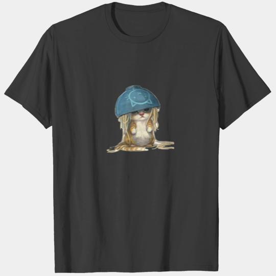 Cute Ramen Cat Bowl  - Kitten Noodle Food T-shirt