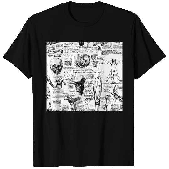 Da Vinci's Anatomy Sketchbook T-shirt