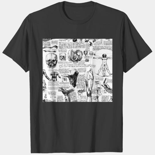 Da Vinci's Anatomy Sketchbook T-shirt