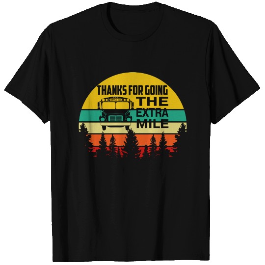 Thanks For Going With School Bus Vintage T-shirt