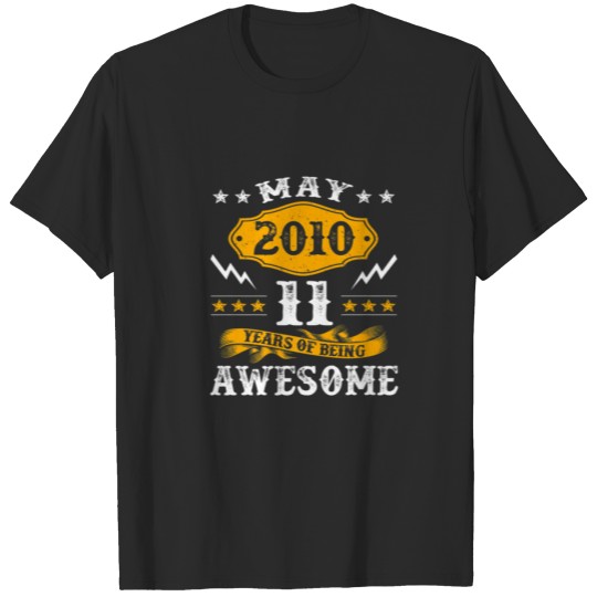 Discover 11Th Birthday Decorations May 2010 Boy Girl 11 Yea T-shirt