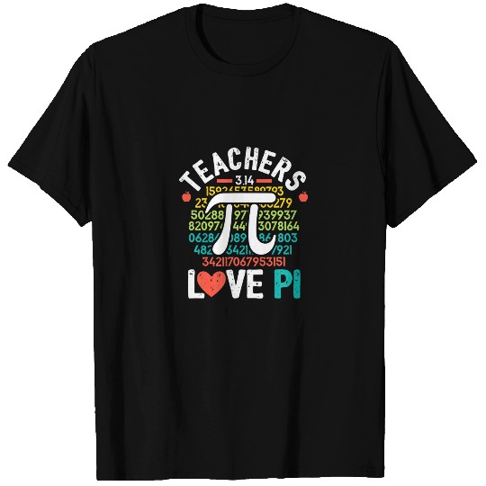 Pi Day Math Teacher Funny Cute Nerd Geek School Gi T-shirt