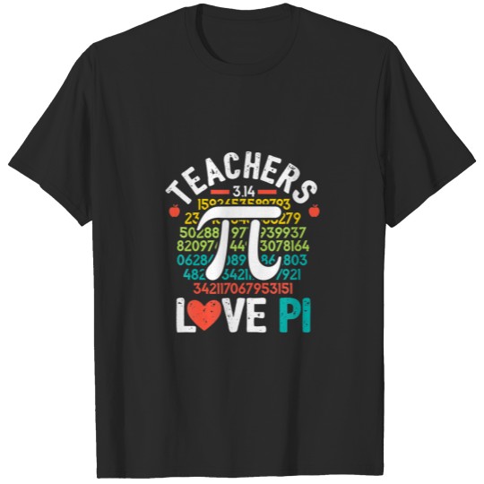 Pi Day Math Teacher Funny Cute Nerd Geek School Gi T-shirt