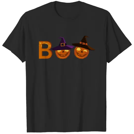 Discover Halloween Boo Illustration T-shirt