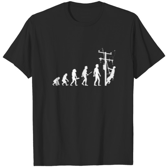 Discover Funny Evolution Of Electrical Line T-shirt
