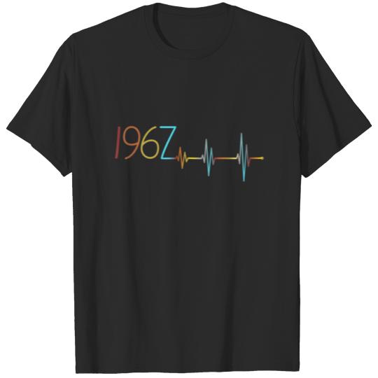 Discover Birthday Cool Heartbeat ECG Year Born 1967 Vintage T-shirt