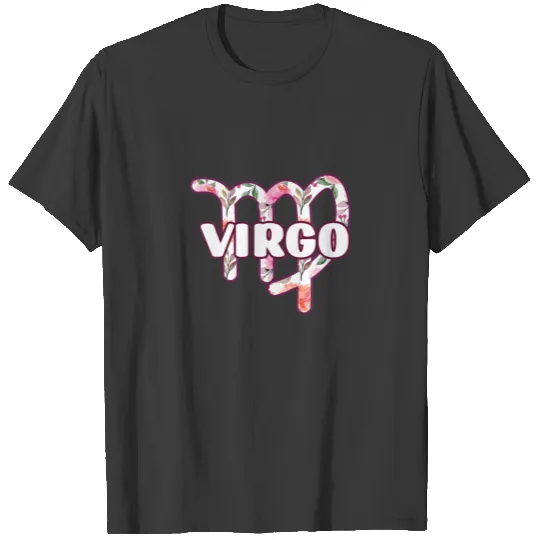 Virgo Zodiac Sign Flowers Virgo Horoscope T-shirt