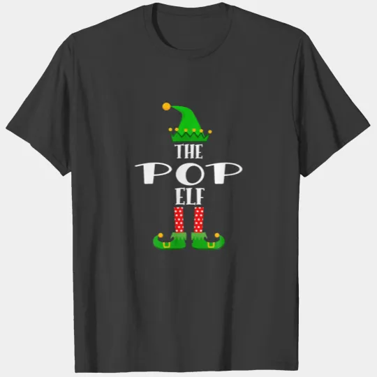 Pop Elf Matching Family Group Christmas Pajama T-shirt