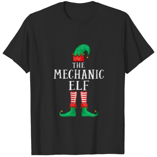 The Mechanic Elf Matching Family Group Christmas P T-shirt